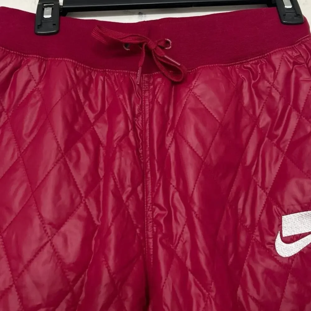 Nike NSW Sport Pack Quilted Loose Fit Jogger Pants Berry Pink S Active Sporty